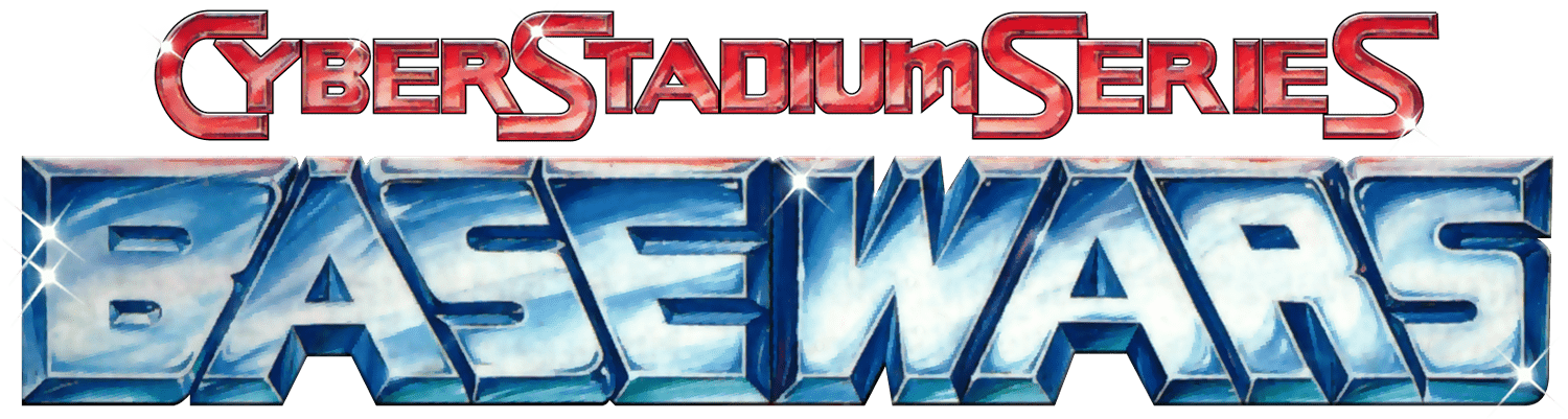 Cyberstadium Series Base Wars logo for NES